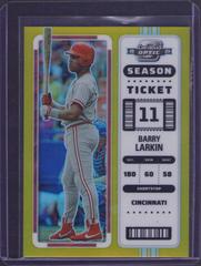Barry Larkin [Gold] Baseball Cards 2023 Panini Chronicles Contenders Optic Prices