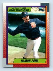 Ramon Pena #96 Baseball Cards 1990 Topps Major League Debut Prices