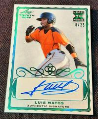 Luis Matos [Green] #A-LM2 Baseball Cards 2020 Leaf Trinity Autographs Prices
