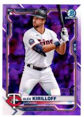 Alex Kirilloff [Purple] #3 Baseball Cards 2021 Bowman Chrome Sapphire Prices