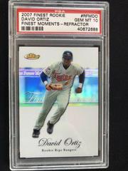 David Ortiz [Refractor] #RFMDO Baseball Cards 2007 Finest Rookie Moments Prices