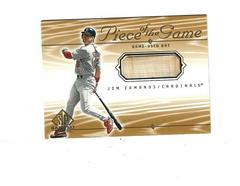 Jim Edmonds #JE Baseball Cards 2001 SP Game Bat Piece of the Game Prices