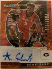 Anthony Edwards [Choice Red] Basketball Cards 2020 Panini Prizm Draft Picks Autographs Prices