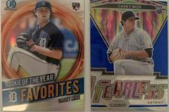 Casey Mize [Blue Wave] #FR-1 Baseball Cards 2021 Panini Prizm Fearless Prices