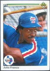 Julio Franco #103 Baseball Cards 1990 Upper Deck Prices