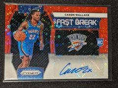 Cason Wallace [Red] #22 Basketball Cards 2023 Panini Prizm Fast Break Rookie Autograph Prices