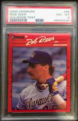 Rob Deer #55 Baseball Cards 1990 Donruss Aqueous Test Prices