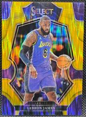 LeBron James [Gold Flash] Basketball Cards 2022 Panini Select Prices