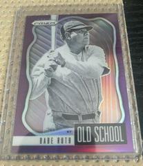 Babe Ruth [Purple Prizm] Baseball Cards 2021 Panini Prizm Old School Prices