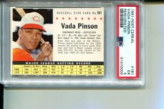 Vada Pinson [Perforated] #181 Baseball Cards 1961 Post Cereal Prices