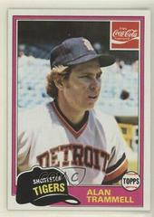 Alan Trammell #9 Baseball Cards 1981 Coca Cola Prices