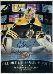 Jeremy Swayman [Autograph] #CR-13 Hockey Cards 2021 Upper Deck Allure Control Room Prices