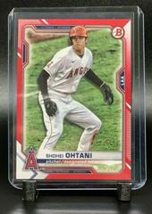 Shohei Ohtani [Red] #85 Baseball Cards 2021 Bowman Prices