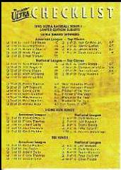 Checklist #250 Baseball Cards 1995 Ultra Prices