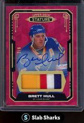 Brett Hull [Design Variant Autograph Material Red] #13 Hockey Cards 2021 Upper Deck Stature Prices