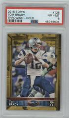 Tom Brady [Throwing Gold] Football Cards 2015 Topps Prices