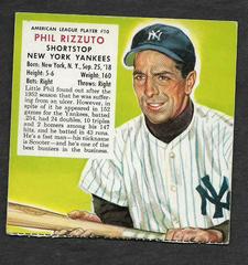 Phil Rizzuto #10 Baseball Cards 1953 Red Man Tobacco Prices