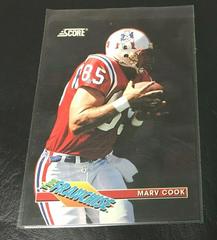 Marv Cook #17 Football Cards 1993 Panini Score Franchise Prices