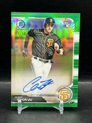 Chris Shaw [Green Refractor] #CRA-CST Baseball Cards 2019 Bowman Chrome Rookie Autographs Prices