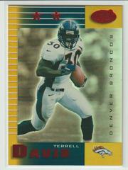 Terrell Davis [Mirror Gold] #117 Football Cards 1999 Leaf Certified Prices