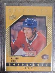 Kaiden Guhle [Gold] #HR68 Hockey Cards 2022 Upper Deck Honor Roll Prices
