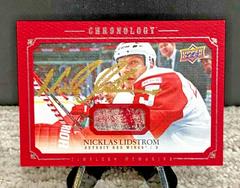 Nicklas Lidstrom A #CA-NL Hockey Cards 2019 Upper Deck Chronology Canvas Autograph Prices
