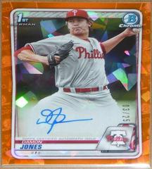 Damon Jones [Orange] #BSPA-DJ Baseball Cards 2020 Bowman Sapphire Autographs Prices
