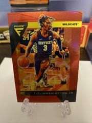 TyTy Washington Jr. [Red] #10 Basketball Cards 2022 Panini Chronicles Draft Picks Flux Prices