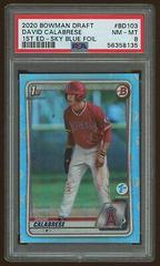 David Calabrese [Sky Blue Foil] Baseball Cards 2020 Bowman Draft 1st Edition Prices