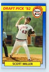Scott Miller #47 Baseball Cards 1992 Front Row Draft Picks Prices