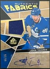 John Tavares [Autograph] Hockey Cards 2021 SP Game Used Authentic Fabrics Prices