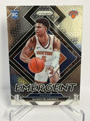 Quentin Grimes #19 Basketball Cards 2021 Panini Prizm Emergent Prices