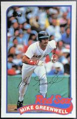 Mike Greenwell #119 Baseball Cards 1989 Topps Ljn Baseball Talk Prices