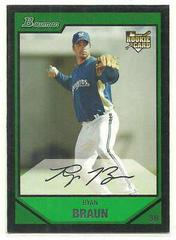 Ryan Braun #BDP50 Baseball Cards 2007 Bowman Draft Picks & Prospects Prices