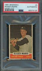 Roger Maris [Hand Cut] #5 Baseball Cards 1961 Bazooka Prices
