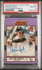 Aaron Judge [Purple] #AC-AJ Baseball Cards 2022 Topps Brooklyn Collection Autographs Prices