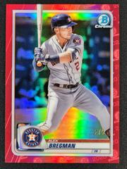 Alex Bregman [Red Refractor] #56 Baseball Cards 2020 Bowman Chrome Prices