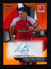 Christian Gunter [Orange Refractor] #BCA-CGU Soccer Cards 2020 Topps Finest Bundesliga Autographs Prices