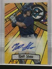 Matt Shaw [Gold Mini Diamond] #BGA-MS Baseball Cards 2023 Bowman Draft Glass Autographs Prices
