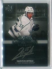 Quinton Byfield Hockey Cards 2021 SPx UD Black Lustrous Rookie Signatures Prices