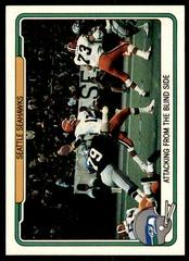 Seattle Seahawks [Attacking From the Blind Side] #52 Football Cards 1982 Fleer Team Action Prices