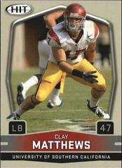 Clay Matthews [Glossy] #47 Football Cards 2009 Sage Hit Prices