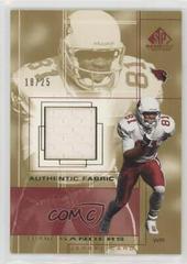 Frank Sanders [Gold] #FS Football Cards 2001 SP Game Used Authentic Fabric Prices