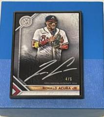 Ronald Acuna Jr. [Black] #MFA-RAJ Baseball Cards 2023 Topps Museum Collection Framed Autographs Prices