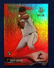 Sixto Sanchez [Red] #92 Baseball Cards 2021 Bowman Platinum Prices