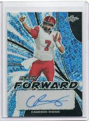 Cameron Rising [Metalized Sparkles Blue] Football Cards 2022 Leaf Flash Forward Autographs Prices