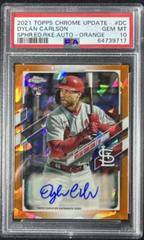 Dylan Carlson [Orange] #RA-DC Baseball Cards 2021 Topps Chrome Update Sapphire Rookie Autographs Prices