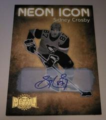 Sidney Crosby [Autograph] #NI-20 Hockey Cards 2021 Skybox Metal Universe Neon Icon Prices