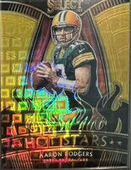 Aaron Rodgers [Gold Prizm] #5 Football Cards 2020 Panini Select Hot Stars Prices