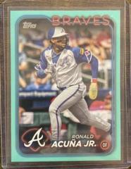 Ronald Acuna Jr. [Aqua] #1 Baseball Cards 2024 Topps Prices